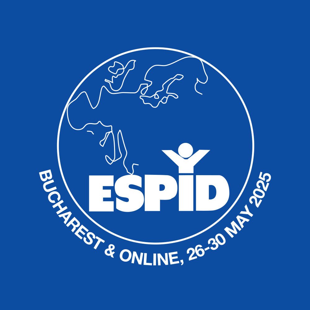 ESPID 2025 logo with blue square